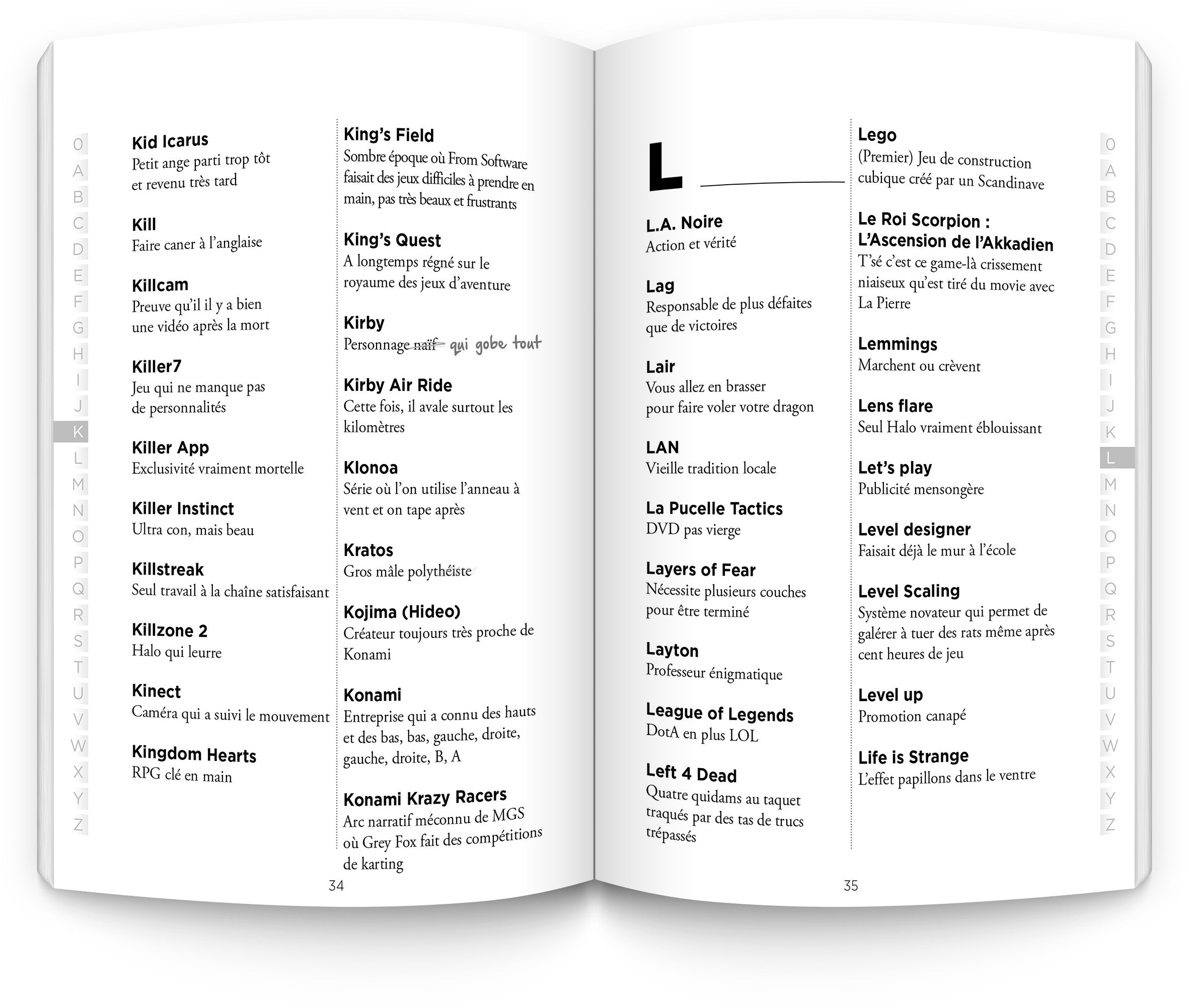 Le dictionnaire un peu barré du jeu vidéo