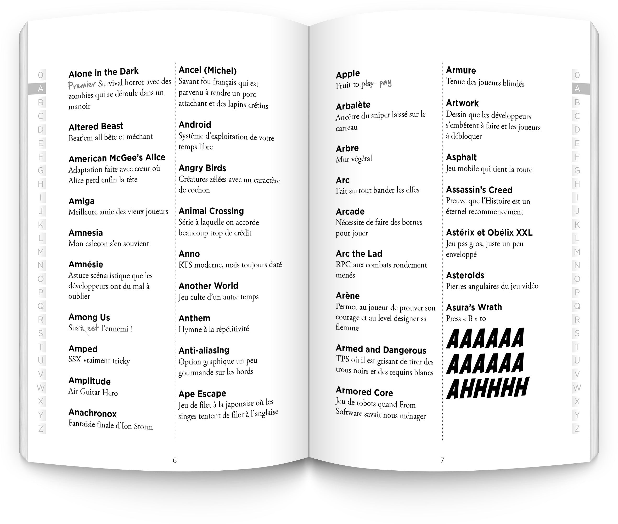 Le dictionnaire un peu barré du jeu vidéo