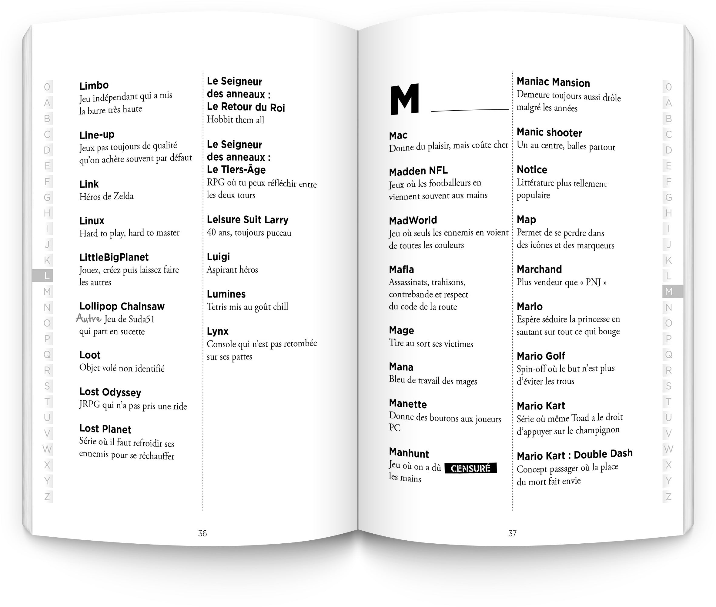 Le dictionnaire un peu barré du jeu vidéo