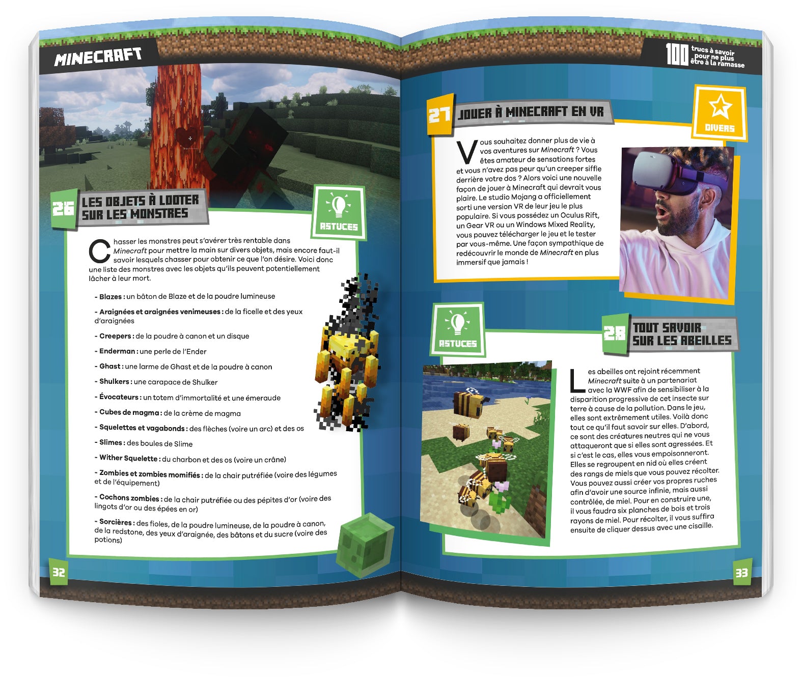 Minecraft : 100 trucs à savoir pour ne plus être à la ramasse !