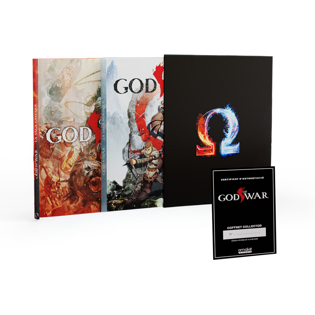 God of War – Coffret 2 livres avec fourreau (édition collector) + certificat numéroté