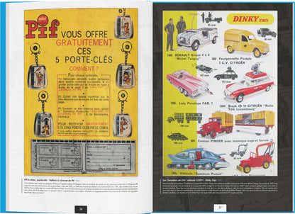 Les publicités des jouets dérivés de la BD franco-belge