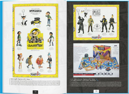 Les publicités des jouets dérivés de la BD franco-belge