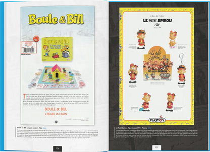 Les publicités des jouets dérivés de la BD franco-belge