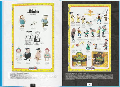 Les publicités des jouets dérivés de la BD franco-belge